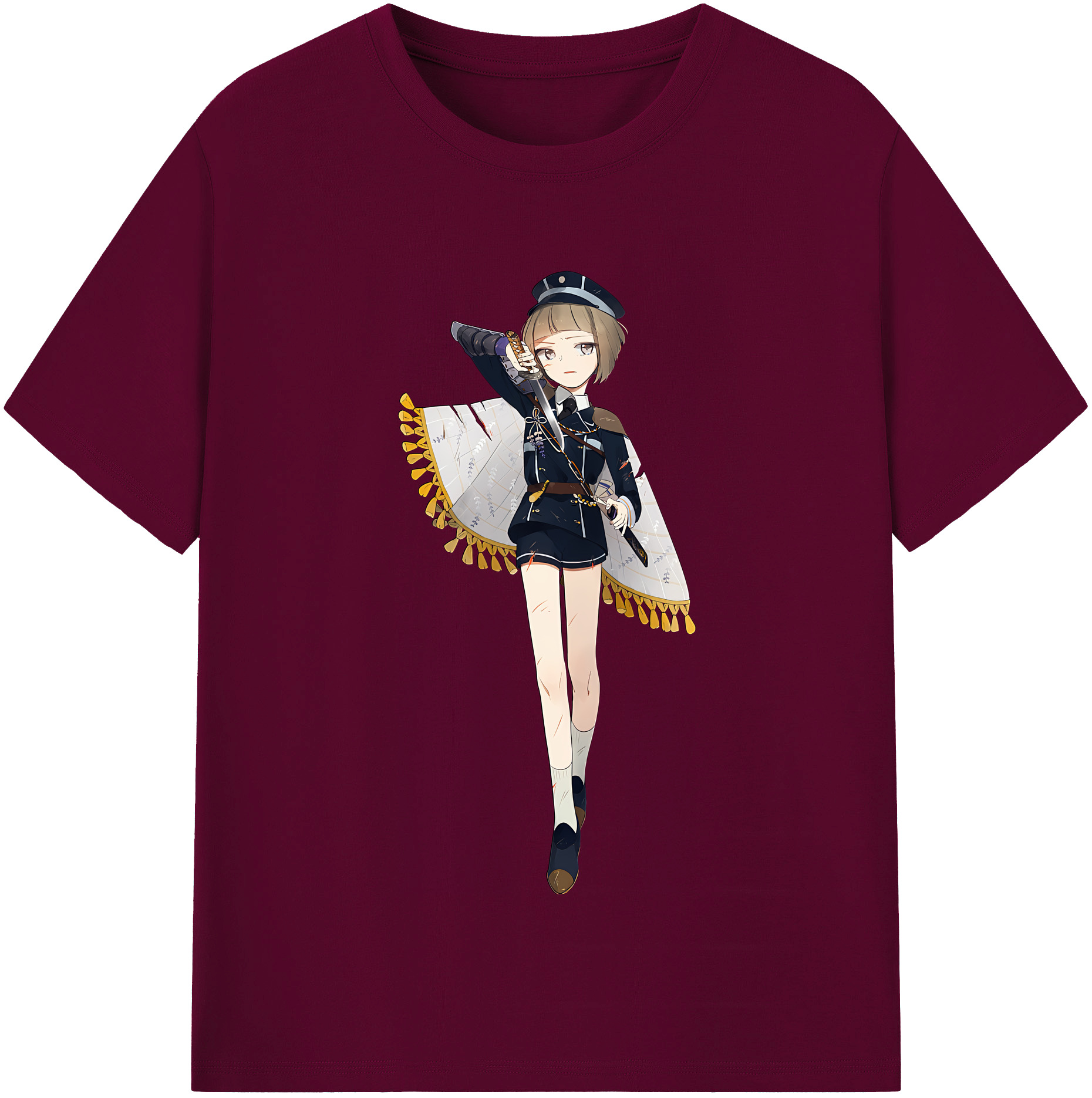 （画像用） 刀剣乱舞 Touken Ranbu レディースカジュアルプリントTシャツ（綿100％）